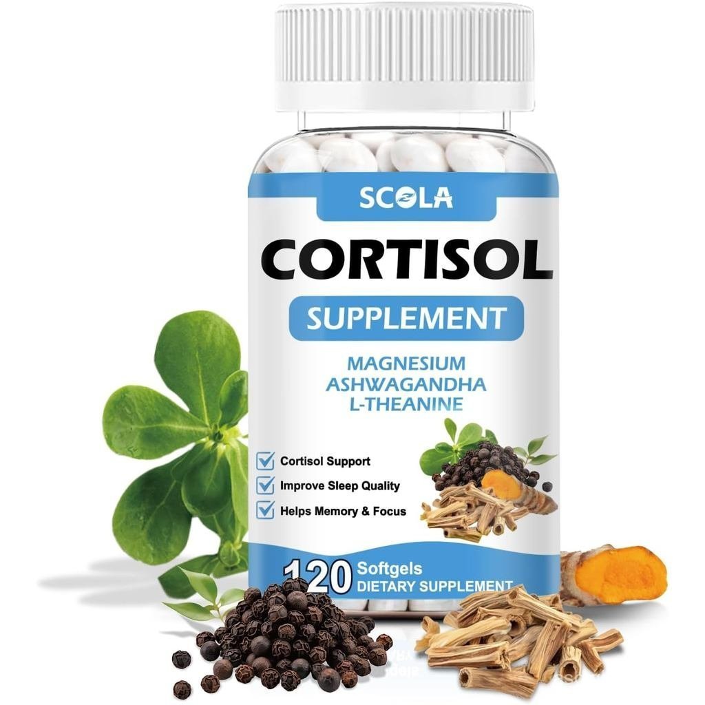 SCOLACortisolforWomenandMenwith,Ashwagandha/,CortisolManager,CortisolReductionrRelaxation&Calm,Mood,