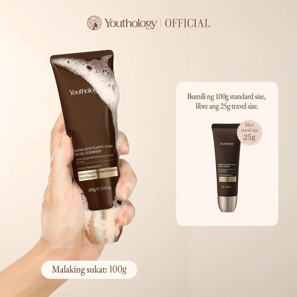 Youth Code Amino Acid Plumping Foaming Facial Cleanser 100g | ฟองอัตโนมัติทําความสะอาดหนาแน่นทําความ