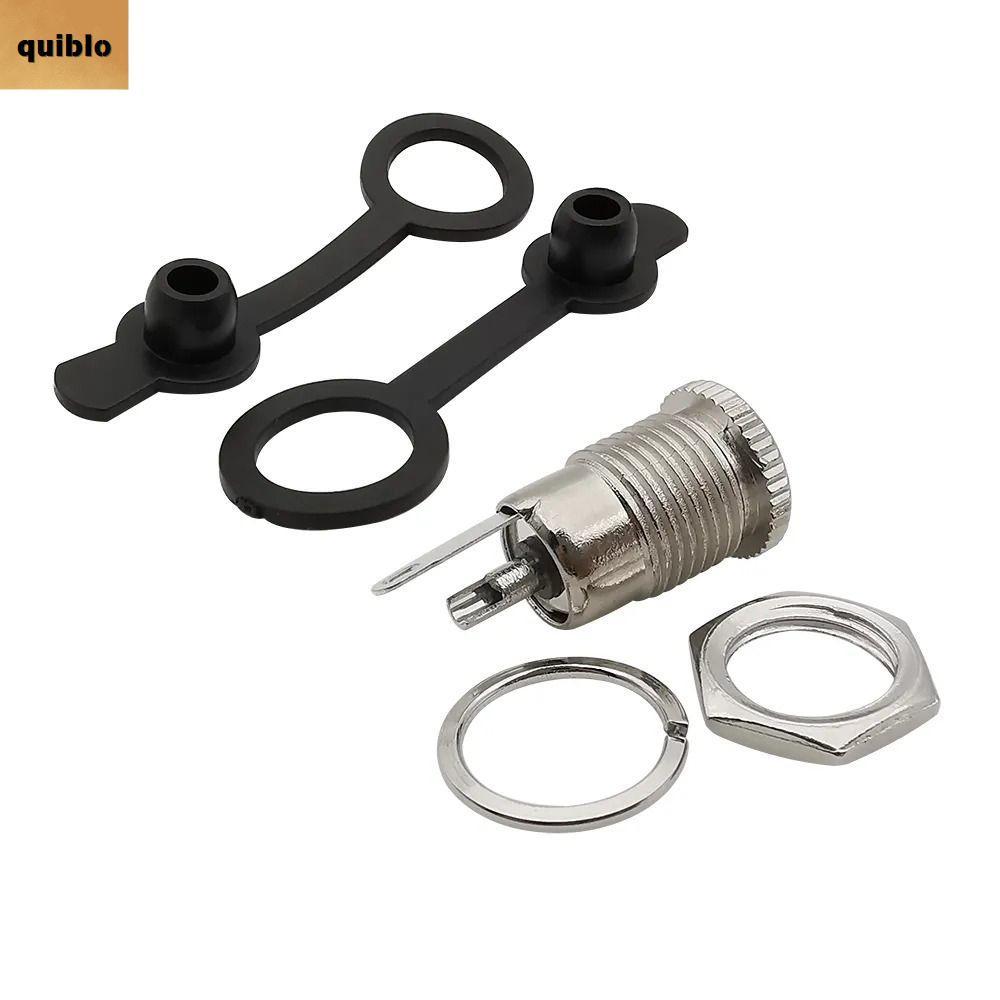 QUIBLO DC Jack Adapter,คุณภาพสูง 5.5 x 2.1 มม.DC แจ็คซ็อกเก็ตหญิง,DC-099 โลหะทนทานDC-099 ปลั๊กไฟ