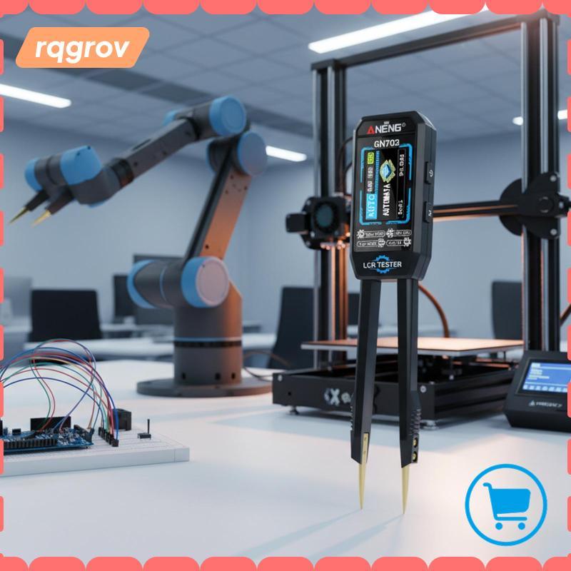 [rqgrov] Digital Lcr Meter Lcr Meter อุปกรณ์วัดมือถือ Precision High Performance วัดความจุน้ําหนักเบ