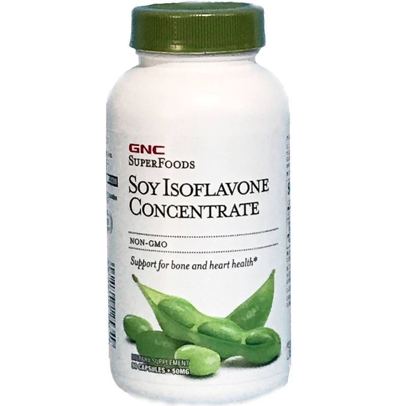 American GNC Non-Genetic Soy Isoflavones 90 แคปซูล Jiananxi#美国GNC非转基因大豆异黄酮90粒健安喜08.07