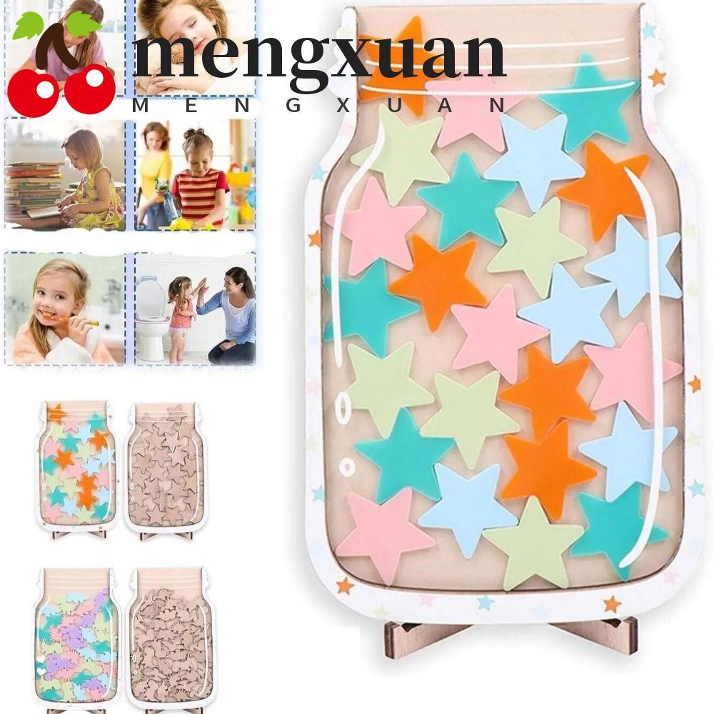 MENGXUAN Kids Star Reward Jars, Invidation Cartoon Positive Beahavior Rewards Jar, เครื่องมือจัดการห