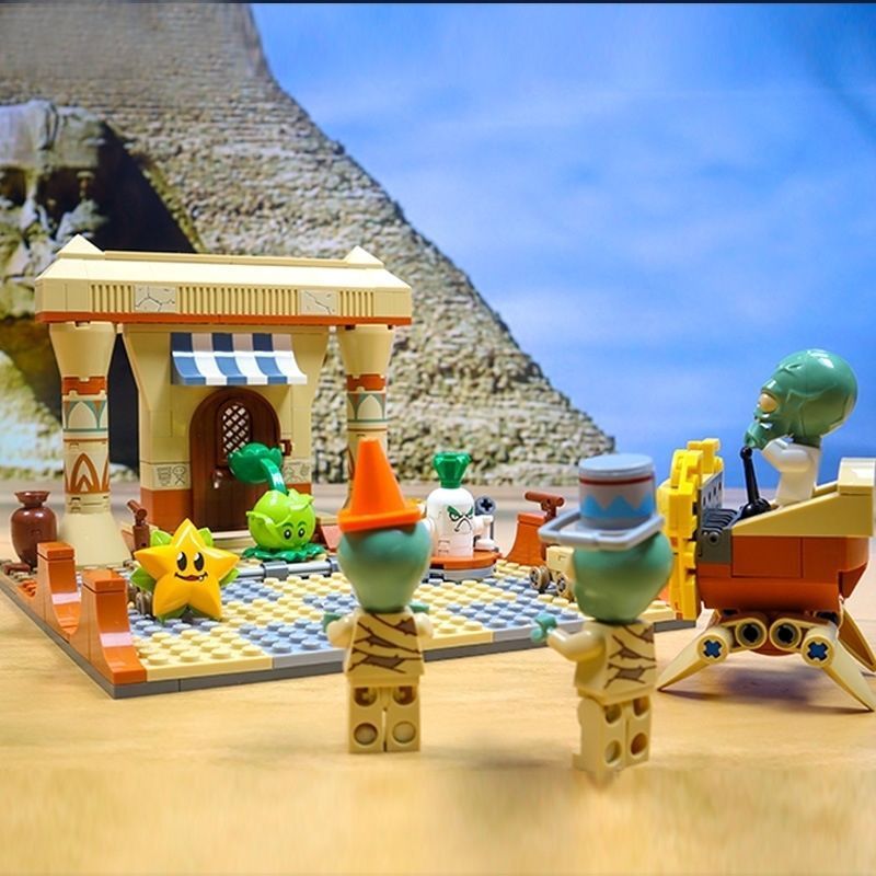 กู๊ดดี้ พืช เทียบกับ. Zombies Mystery Egyptian Rock Age Zombies Castle เข้ากันได้กับอาคาร