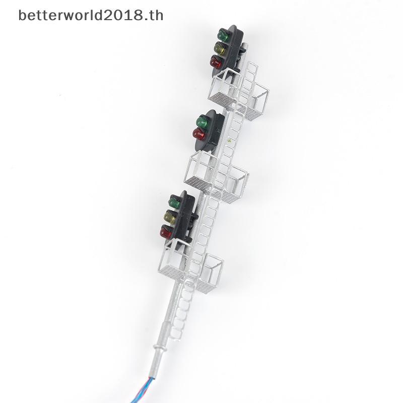 [bet] 1:87 รุ่นรถไฟไฟจราจร Crosswalk สัญญาณไฟแผนที่ป้าย 3 V/12 V สําหรับรถไฟรถไฟ Diorama Gauge อุปกร