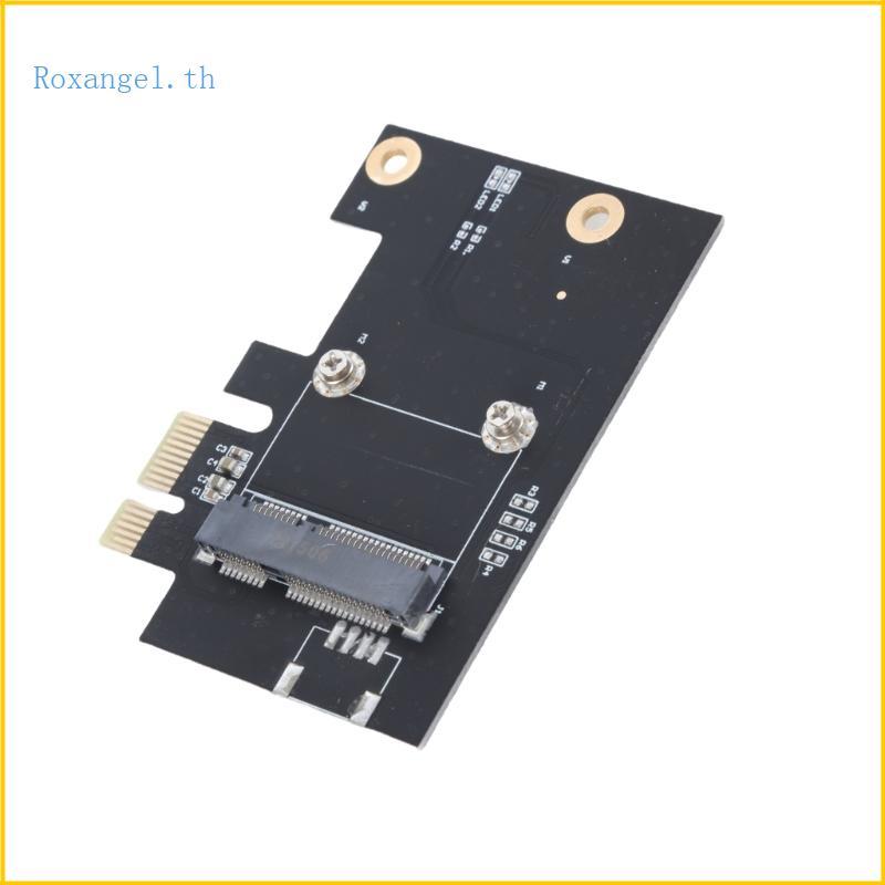 ROX ครึ่ง Mini PCIE ถึง PCIE X1 อะแดปเตอร์ Risers ชุดการ์ดสําหรับเดสก์ท็อปเครือข่าย PC