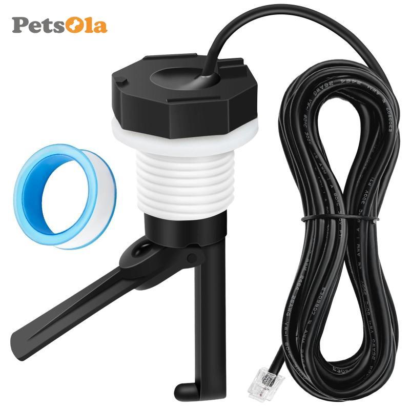 PETSOLA Brine System Flow Switch ซีลซีล Pool Flow Switch หมวกสีดําทรงกระบอก