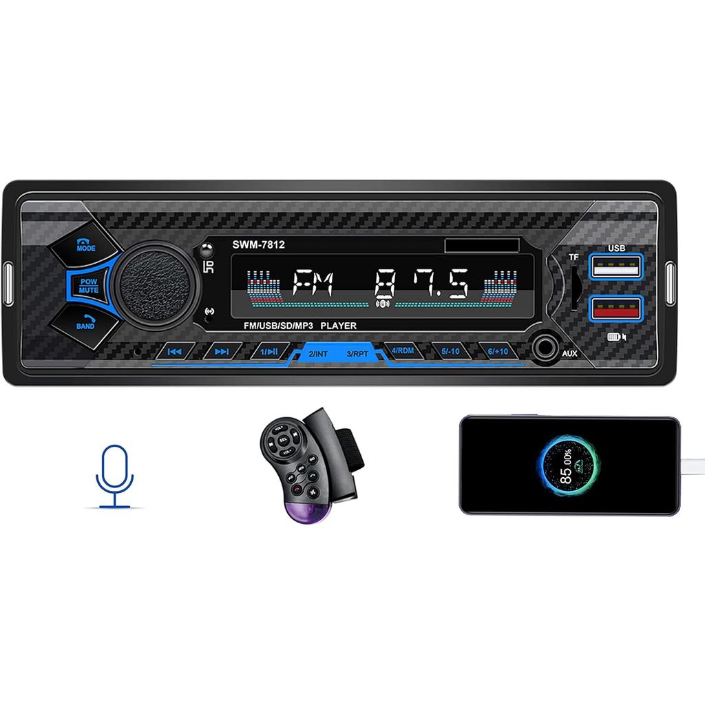 บลูทูธ Single din car Stereo System สําหรับรถยนต์, 7 นิ้ว Universal car Radio System สําหรับรถยนต์,ว