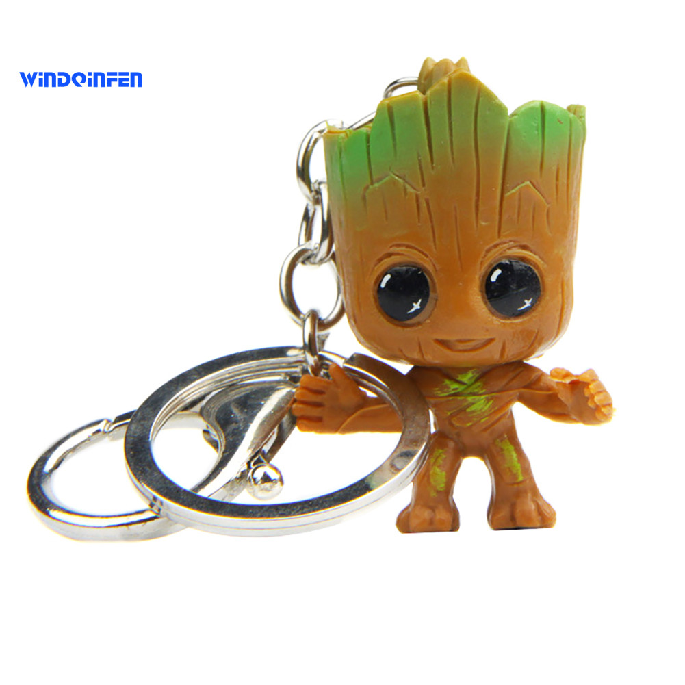 Guardians of Galaxy Tree Man Groot จี้รูปพวงกุญแจกระเป๋าพวงกุญแจ