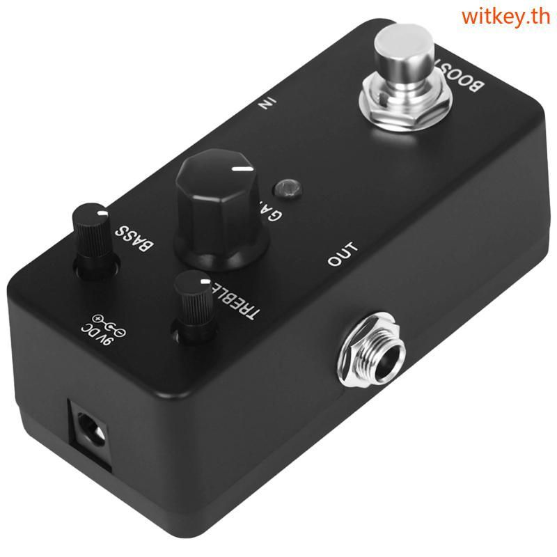 WIT Pedals สําหรับกีตาร์ไฟฟ้าเบสพร้อม True Bypass Switch Boost กีตาร์เหยียบ