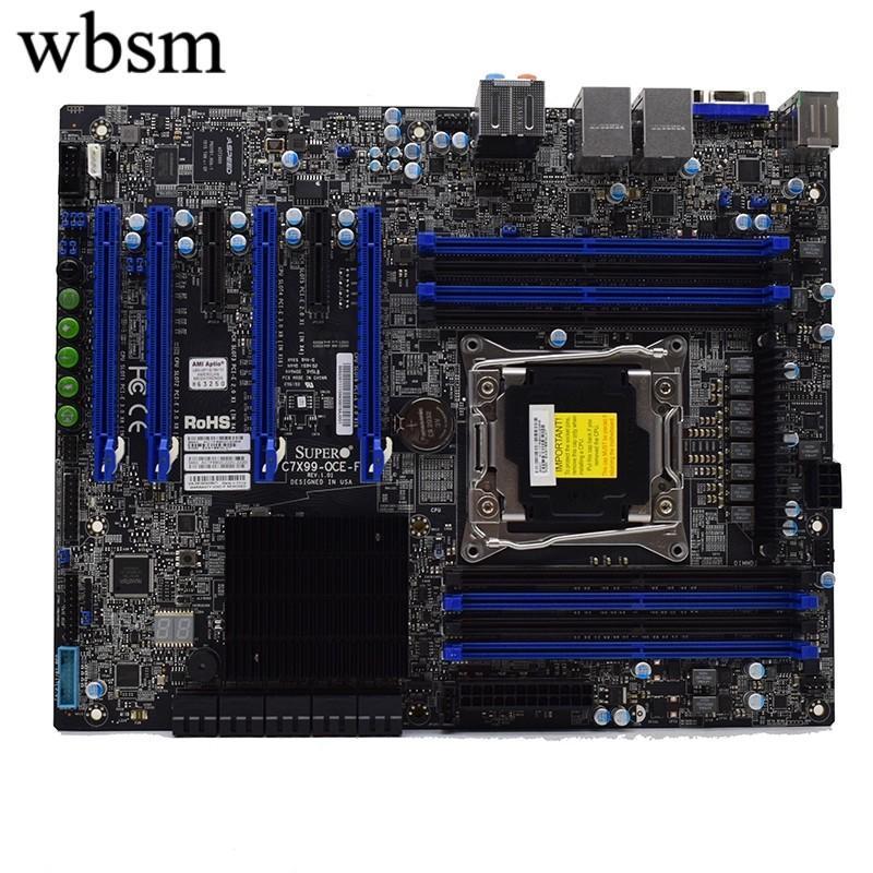 [คอลัมน์เมนบอร์ด] Ultra-Micro MBD-C7X99-OCE-F เมนบอร์ด 2011-3 Pin Dual Network Port IPMI More PCIE แ