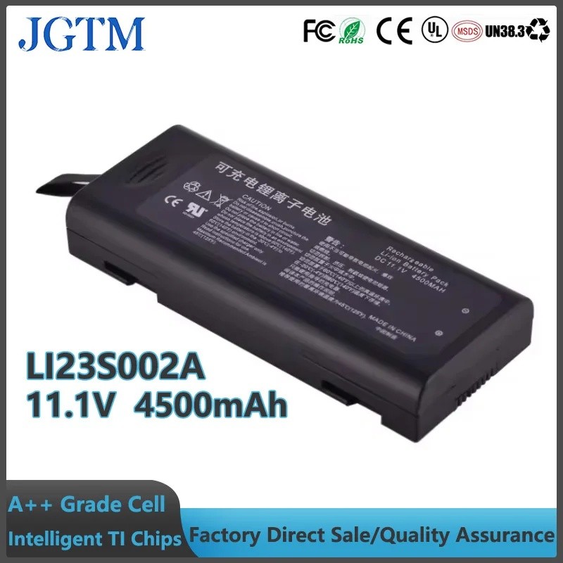 JGTM 11.1V 4500mAh แบตเตอรี่แล็ปท็อป Li-ion LI23S002A สําหรับ Mindray T5 T8, DPM7, Passport 12, VS-9