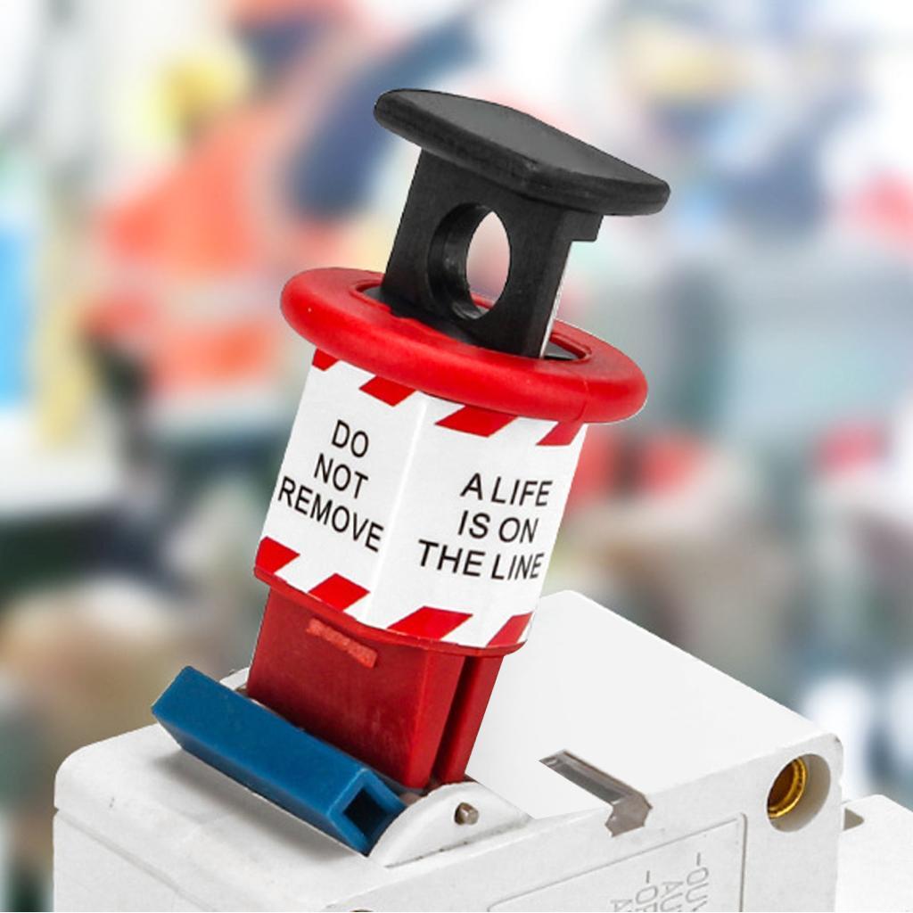 Ruba888 Pin Out Circuit Breaker Lockout อุปกรณ์ปุ่มกด PA ไนลอนทนความร้อนสําหรับอุตสาหกรรม