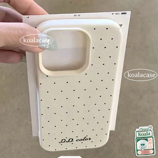 เคสลายหนังสัมผัสดี ลายจุดเล็ก สไตล์มินิมอลSamsung A56 A26 A17 A36 A05s A15 A07 A35 A06 A24 A16 A15 A34 S24 S25 S23 ULTRA