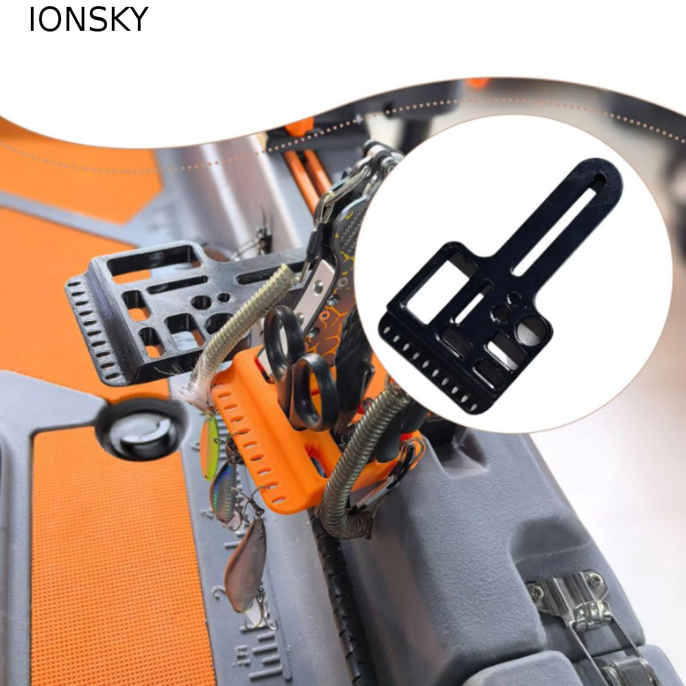 IONSKY Kayak ที่วางอุปกรณ์ตกปลา, อุปกรณ์เสริมเรือคายัคตกปลาที่ทนทาน, สแตนเลสที่ใช้งานได้จริงแบบพกพา 