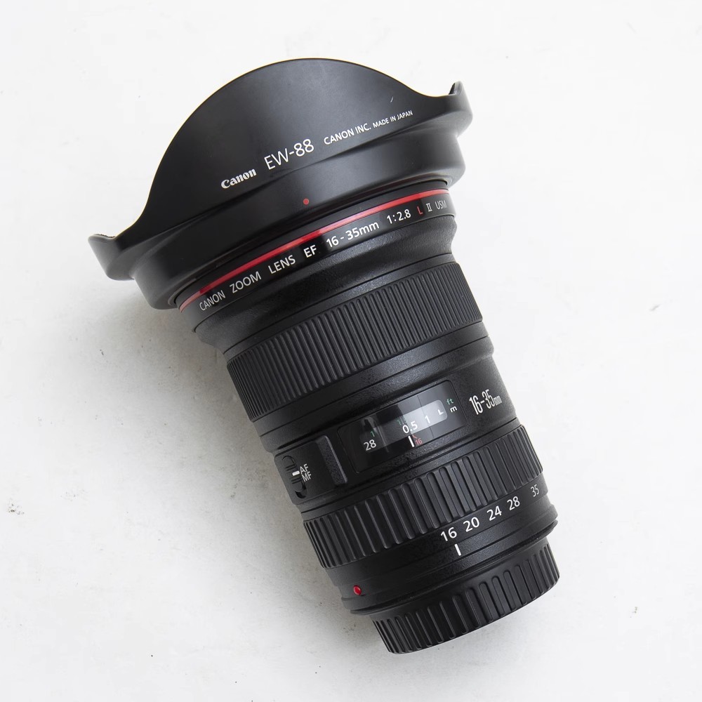 เหมาะสําหรับ Canon 16-35 2.8L II เลนส์รุ่นที่สองด้านใน Flocking Mount Sunshade EW-88 Hood