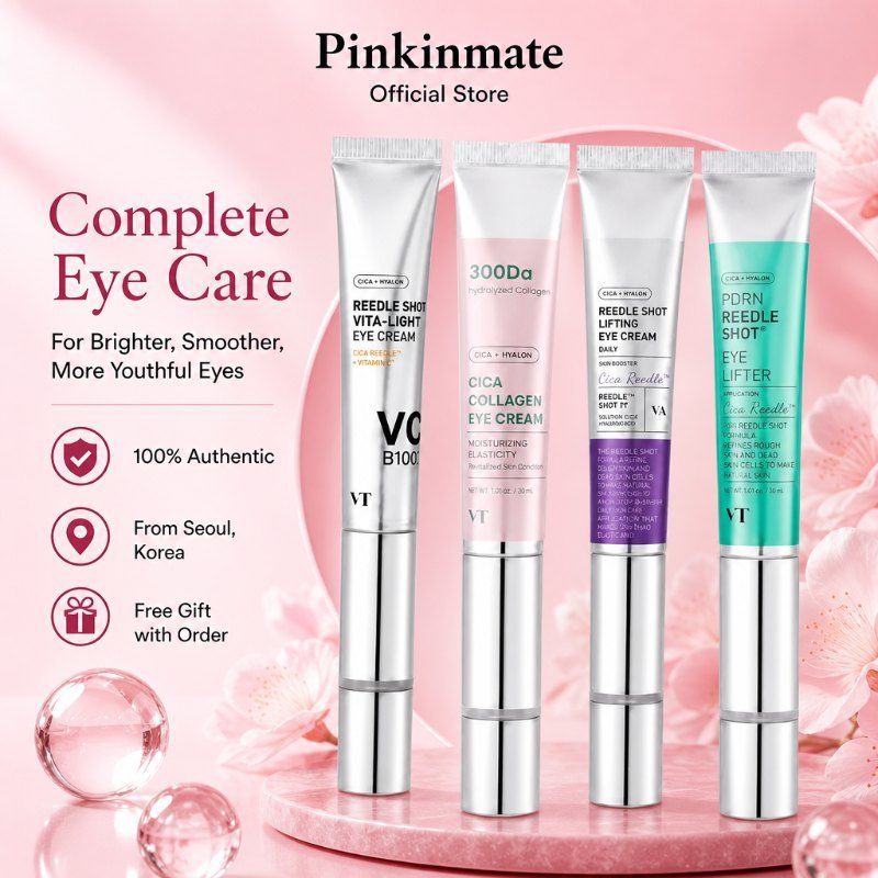 VT 4-in-1 Anti-Aging Eye Cream Pack 15ml วิตามินซีคอลลาเจน PDRN Dark Circles Fine Lines Lifting ส่งจ