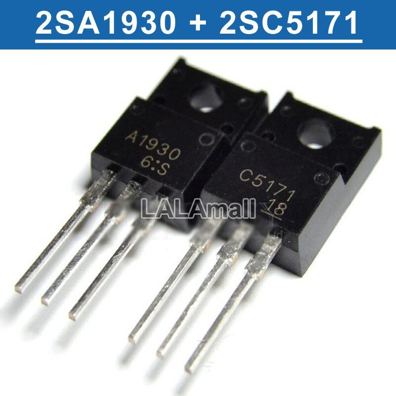 10 ชิ้น/ล็อต 2SA1930 2SC5171 A1930 C5171 TO-220F เครื่องขยายเสียงทรานซิสเตอร์