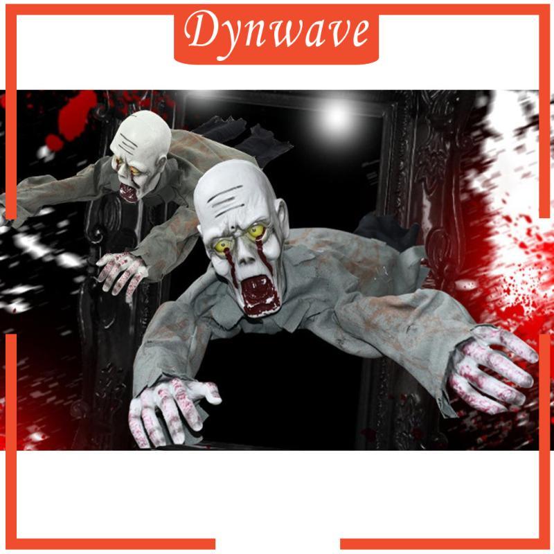 [Dynwave] ฮาโลวีนน่ากลัวหัวล้านคลาน Zombie Animated บ้านผีสิงบาร์ Night Club Party Decor Prop