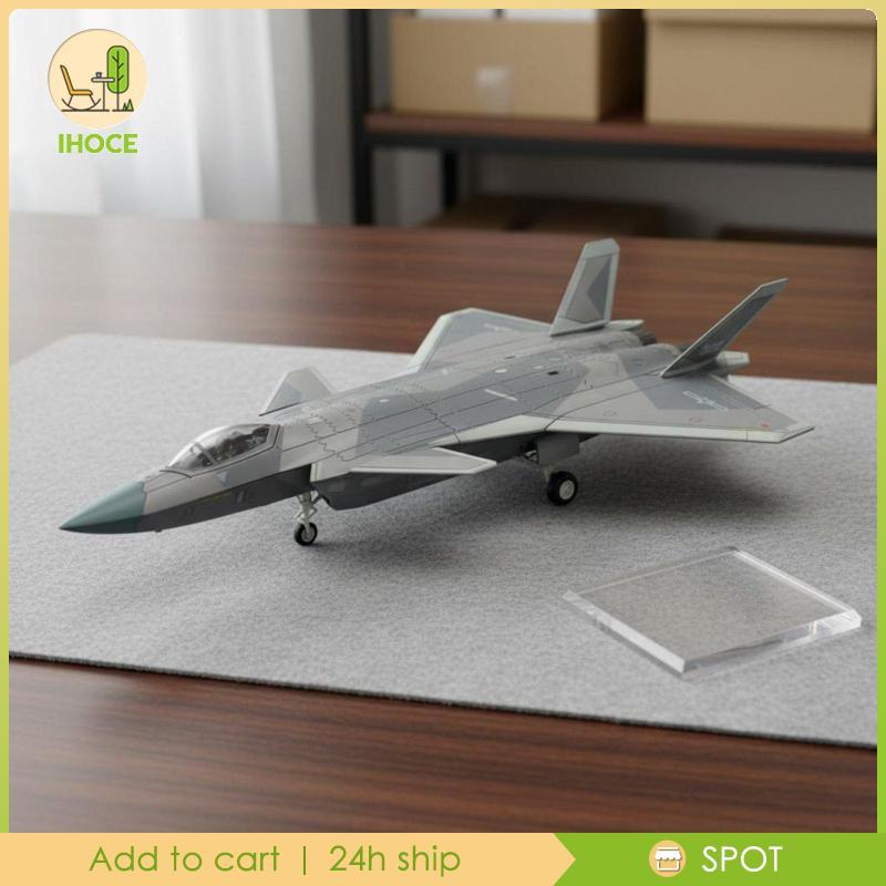 [Ihoce] J Fighter Jet Model Glue No Glue Assembly Pre Coloured Jet Splinter Camo