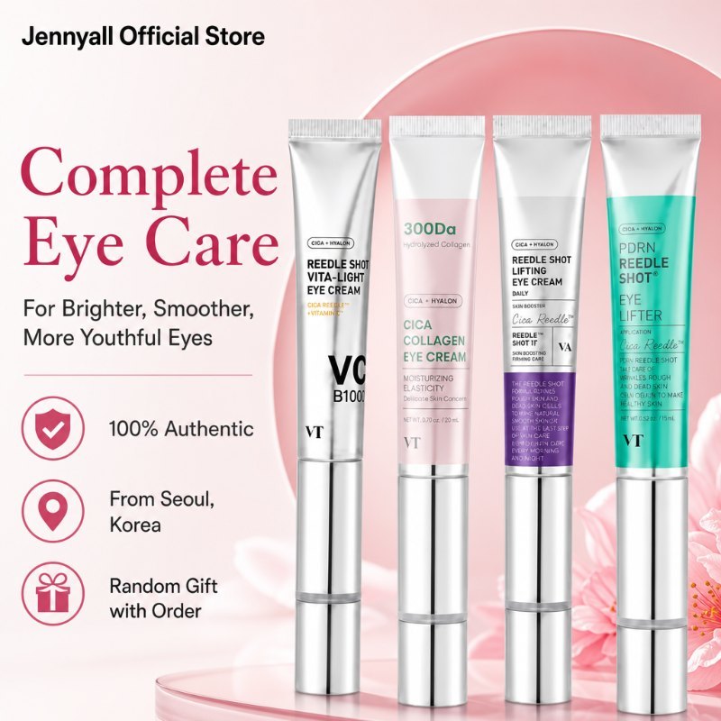 VT 4-in-1 Anti-Aging Eye Cream Pack 15ml วิตามินซีคอลลาเจน PDRN สําหรับความหมองคล้ําและเส้นละเอียด O