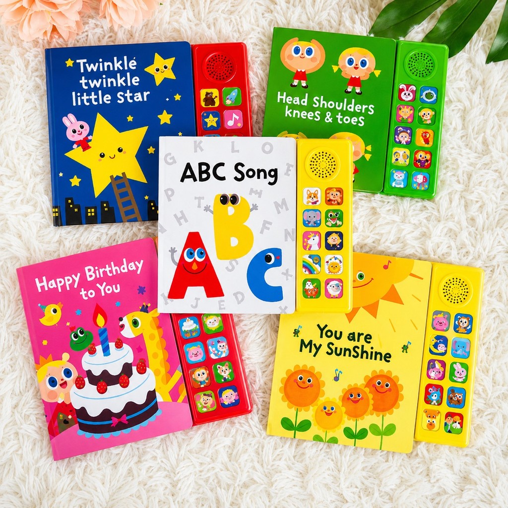 Sound Book Song เล่มใหญ่ 10 , 30 เพลง หนังสือเสียงเพลงภาษาอังกฤษสำหรับเด็ก