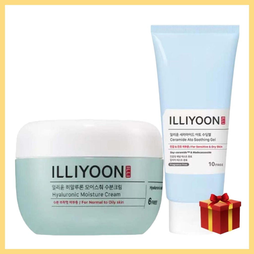 [illyoon] Hyaluronic Moisture Cream, 100ml, Ceramide Ato Soothing Gel, 175ml ชุด 2 by best item