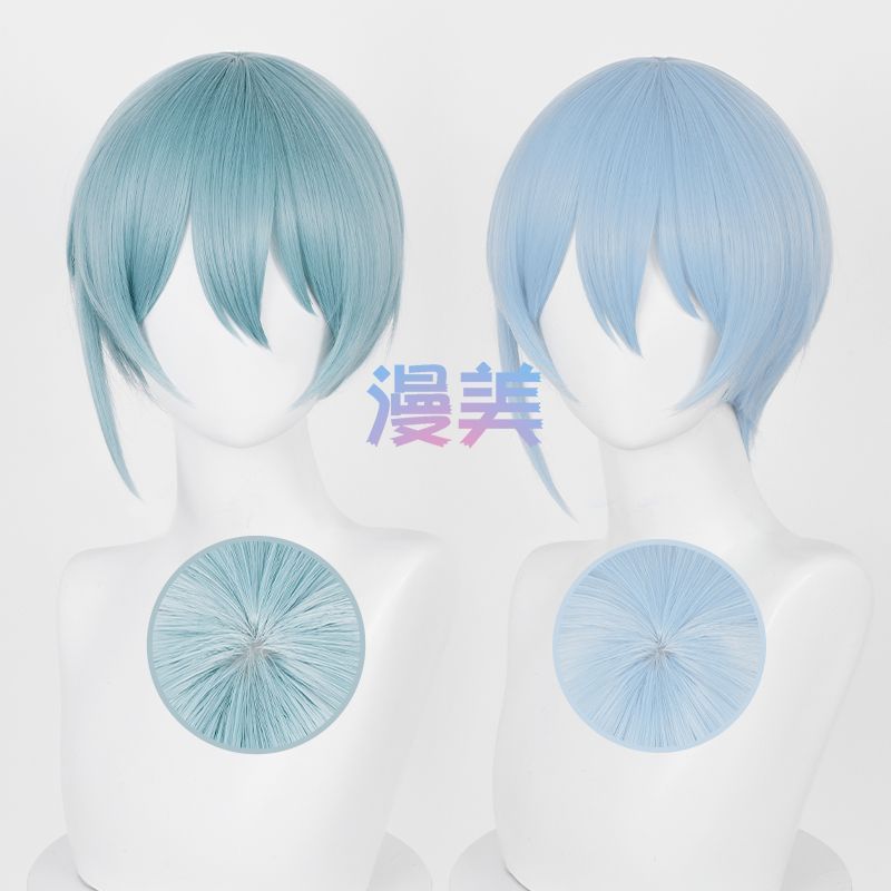 Jecarden Anime BLUE LOCK Yo Hiori คอสเพลย์วิกผม Hiori Yo สั้น Bule ความร้อนทนผมไฟเบอร์