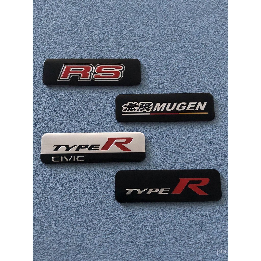 เหมาะสําหรับ Honda Civic CRV Unlimited MUGEN สติ๊กเกอร์ติดรถยนต์ TYPER FK8 FL5 ป้ายดัดแปลงภายใน