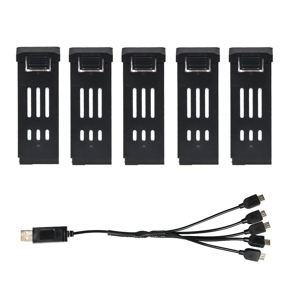 [สต๊อกพร้อมตรง] E88 E58 E99 K3 MINI4 S5S S1S KS11 Drone Battery One for Five Charging Multi-Charging