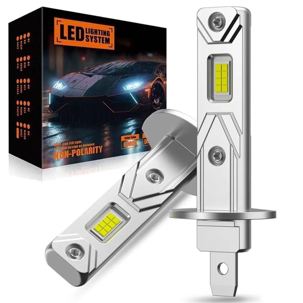 22000LM H1 H3 LED ไฟหน้าหลอดไฟไร้สาย 16pcs 3570 CSP ชิปสูงต่ํา 120W รถ H3 Led ไดโอดโคมไฟอัตโนมัติ 12