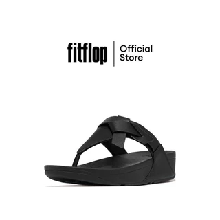 FITFLOP COMM-LULU FOLDED-KNOT LEATHER รองเท้าแตะแบบหูหนีบผู้หญิง รุ่น IA2-001 สี BLACK