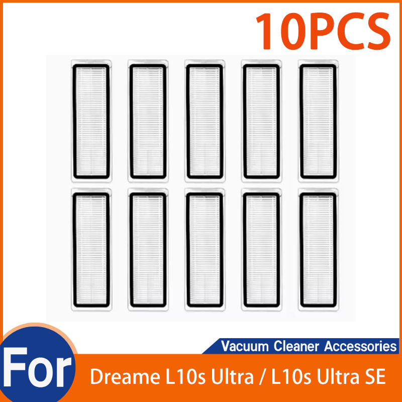 สําหรับ Dreame L10s Ultra / L10s Ultra SE เครื่องดูดฝุ่นหุ่นยนต์อุปกรณ์เสริม (ตัวกรอง HEPA 10 ชิ้น)