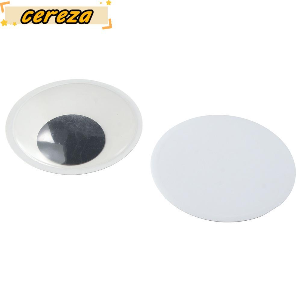 CEREZA 6PCS สีดําสีขาว Googly Eyes, สีดํา 5.9 นิ้ว Giant Googly Eyes, Googly Wiggle Eyes Giant Self 