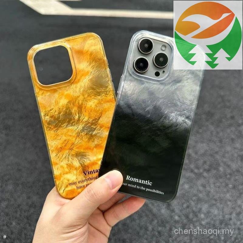 Gk1 Fresh drop phone 17 16 15 14 13 Cover Glacier Ombre Motif Vogue Pattern Drop-proof | โทรศัพท์เปล