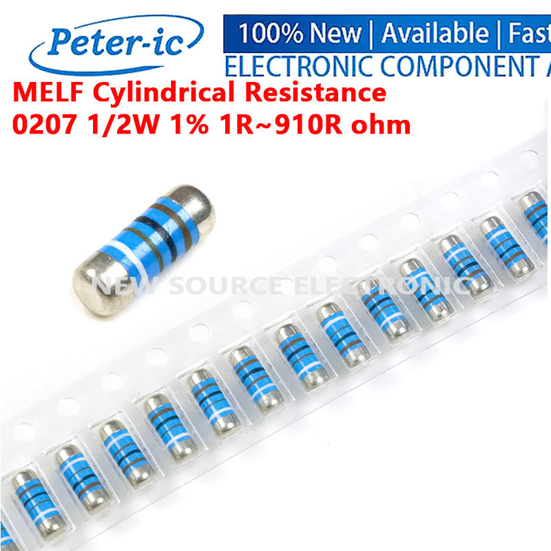 (10 ชิ้น) 0207 MELF ความต้านทานทรงกระบอก 1/2W 1% 0R 1R 1.8R 2R 2.7R 3.3R 4.7R 10R 22R 47R 100R 330R 