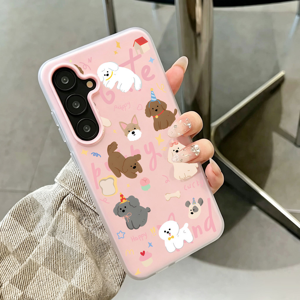 387.เคสโทรศัพท์ 2in1 For Samsung A07 A17 A27 A37 A57 A06 A16 A26 A36 A56 S24FE S26Ultra S25Ultra S24
