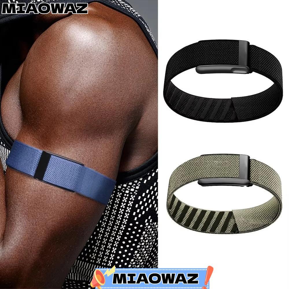 MIAOWAZ Bicep สําหรับ Whoop 5.0, ไนลอนปรับฟิตเนส,เปลี่ยนยืดหยุ่น Breathable Tracker สําหรับ Whoop 5.