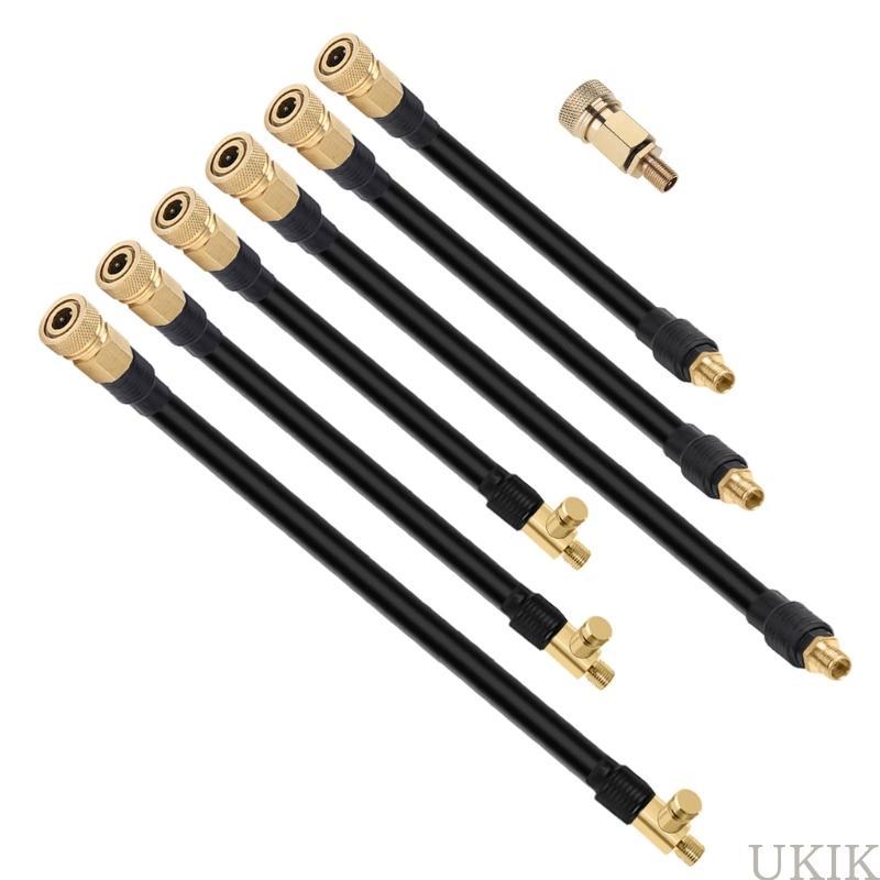 UKIK Inflatable Pump Extension Hose Car Pump Adapter Auto Compressor Tyre Fitting