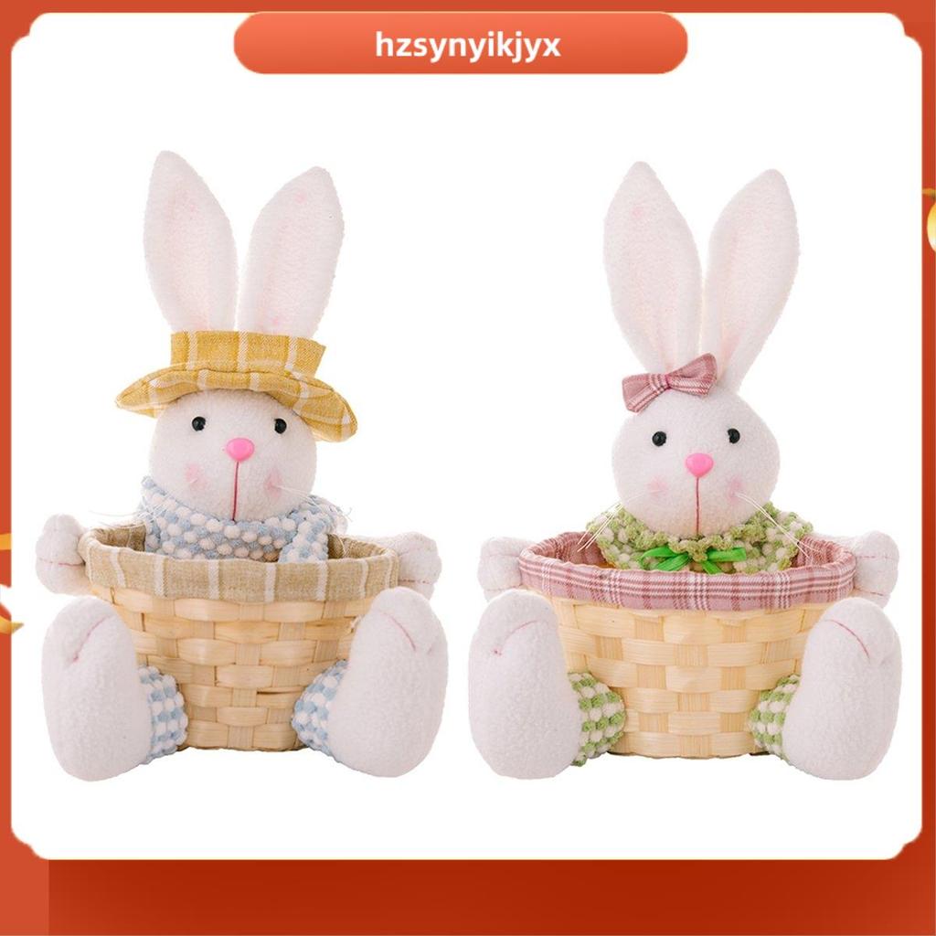 hzsynyikjyxEaster Candy Dish, Bunny Easter Basket, Easter Candy Storage Basket, กล่องของขวัญสําหรับต