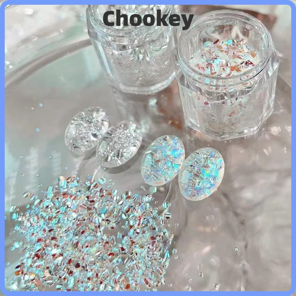 CHOOKMY Flash Nail Art, Glitter Nail Art DIY Nail Art Sequins, Fashion Blinking Sequins Nail Art Cha
