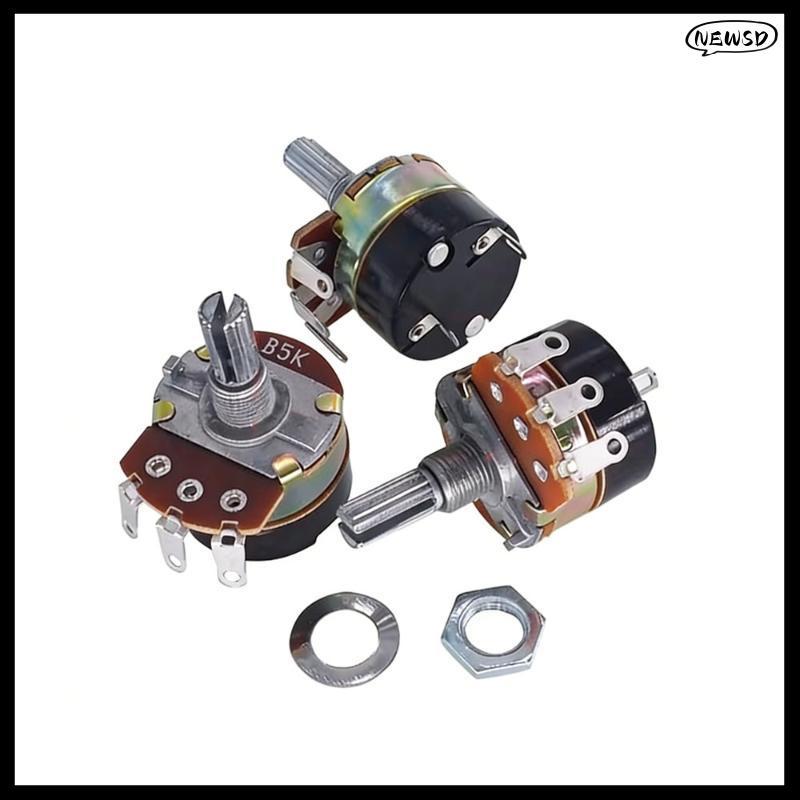 NEWSD WH138-1 ปรับความต้านทานควบคุมความเร็วพร้อมสวิตช์ Potentiometer ความแม่นยําสูงสําหรับมอเตอร์พัดลมควบคุมความเร็ว DIY โครงการอิเล็กทรอนิกส์ DDC