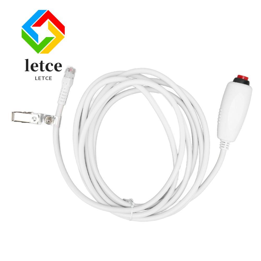 LETCE เปลี่ยนสายพยาบาล,หัวคริสตัล 6P4C ปลั๊กสายเรียกพยาบาล,สากล 9.8ft Call Switch Cable สถานีพยาบาล