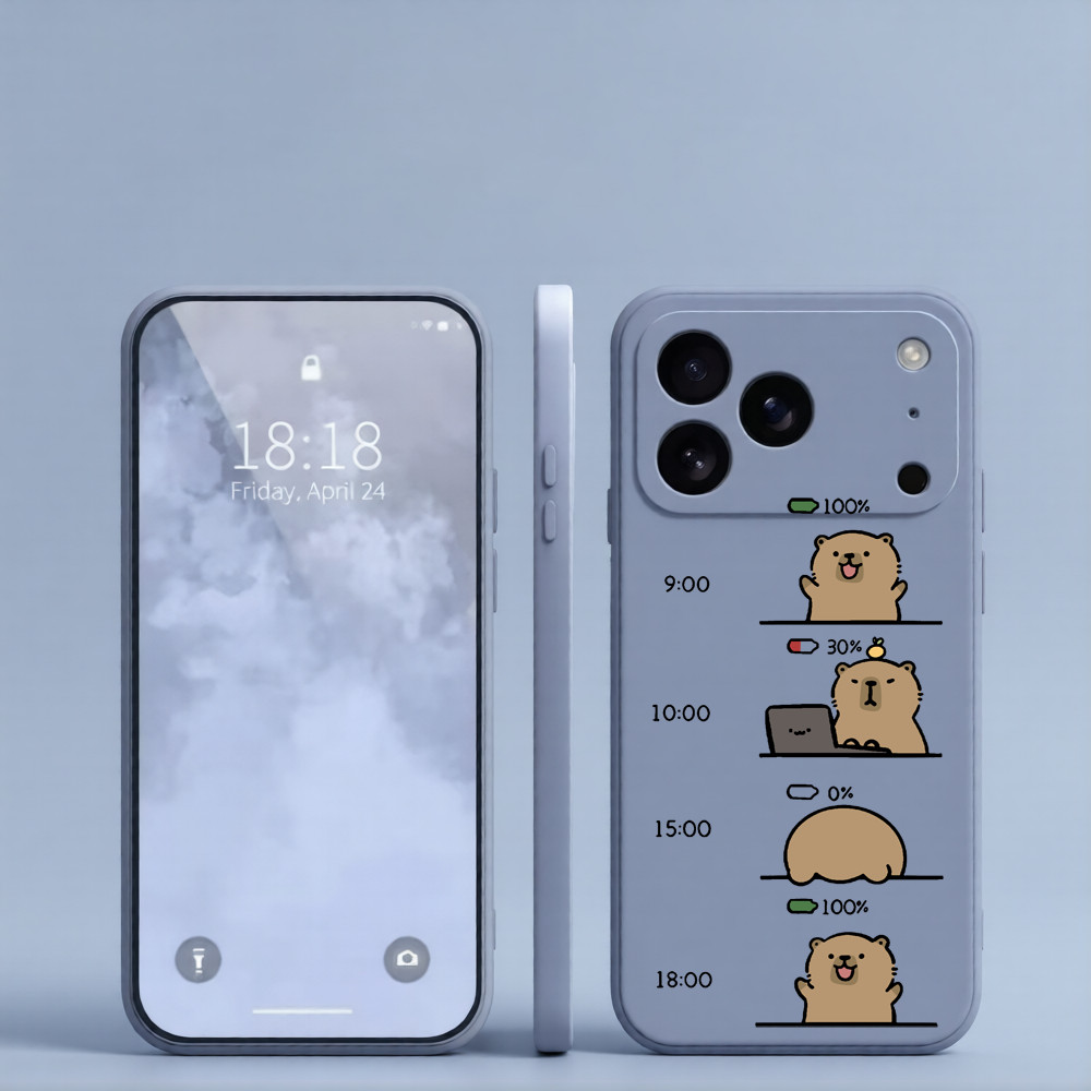 น่ารักทํางาน Capybara Bala เคสโทรศัพท์เหมาะสําหรับ Xiaomi 17U 17TPro 17T 15U 15 14U 14Pro 13Pro 12Pr