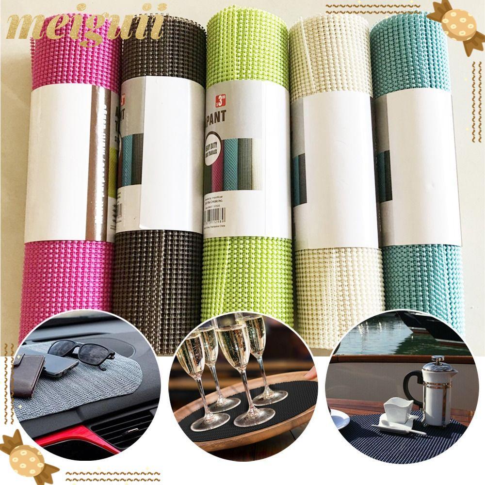 MEIGUII Non Slip Grip Mat คุณภาพสูงโดยพลการ Clipping PVC Grid Drawer Cushion