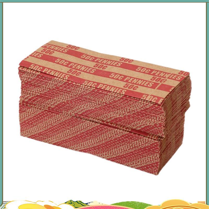 100 ชิ้น Penny Coin Wrappers Penny Sleeves Flat As Shown Penny Rolls Wrappers