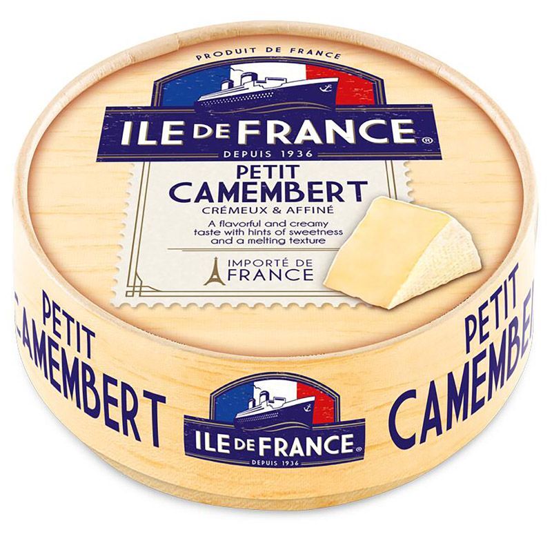 อิลเล่เดอฟรานซ์เพทิทกามองแบร์ชีส 125กรัม Ile De France Petit Camembert Cheese 125g. [หมายเลขบาร์โค้ด 3161712996108 ]