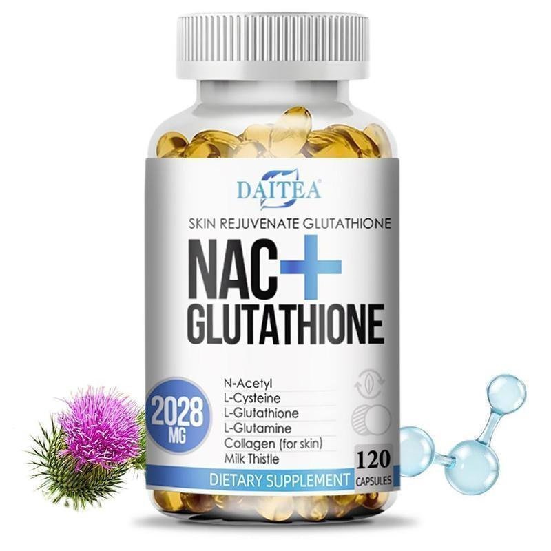 NAC+Glutathione Port R Healthy Hong Kong Cells and Skin Health 120 แคปซูล M7OE BULD