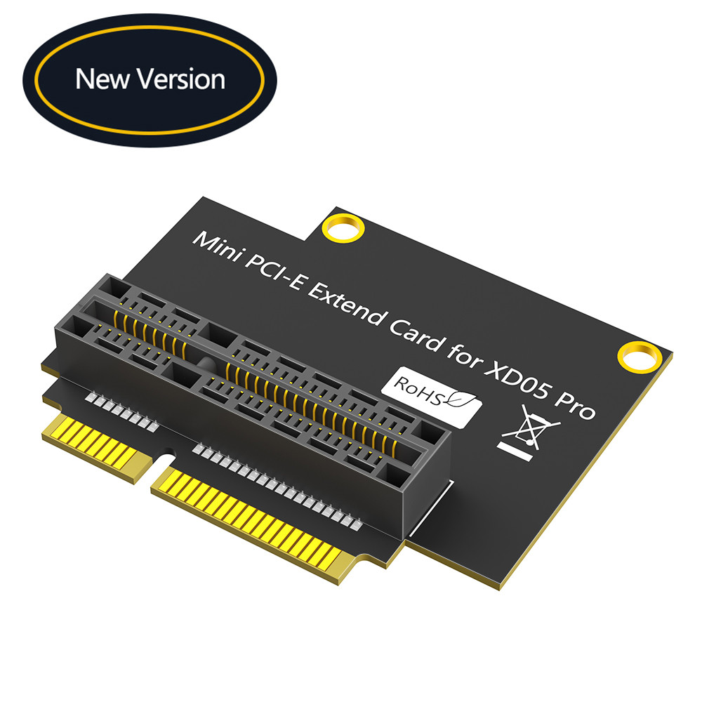 การ์ด Extender PCI-E ขนาดเล็กสําหรับ XD05 Pro, ส่วนขยาย 90 องศามุมขวา, การระบุสัญญาณความเร็วสูงสําหร