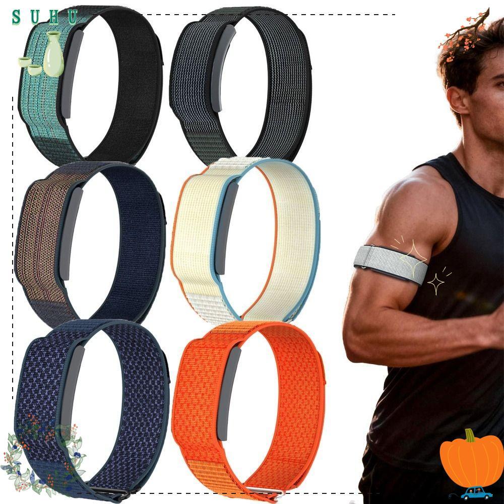 SUHU Sport Band, Nylon 22mm Fitness Tracker Strap, Adjustable Breathable Loop Design Bicep Band สําห