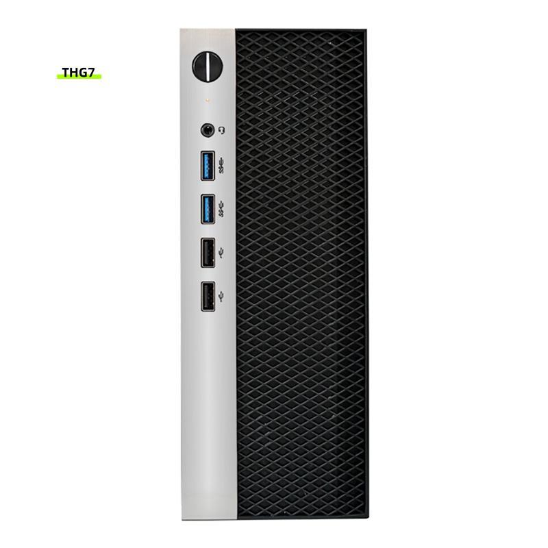 Belinda7Mini ITX เคสคอมพิวเตอร์ HTPC แชสซี 4XUSB รองรับ 1U PSU เข้ากันได้กับเมนบอร์ด MINI-ITX